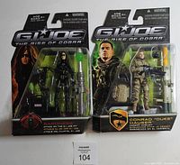 Front view of both sealed G.I. Joe Rise of Cobra figures