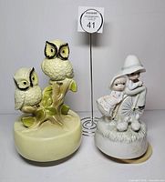 Front view of both music boxes