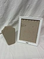 Full view of both jewellery display pieces, necklace board and framed organizer