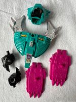 Group view of all six Transformers parts
