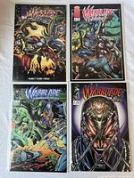 All four Warblade: Endangered Species issues bagged and boarded