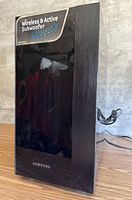 Front view of Samsung subwoofer showing overall appearance