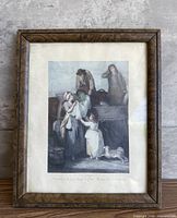 Front view of framed print showing artwork and frame