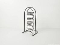 Front view of full metal spiral rack