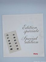 Front of Edition spéciale presentation folder showing Perry branding