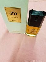 Perfume bottle and box showing front label with brand and product name.