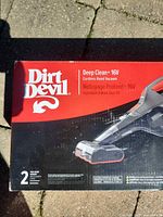 Retail box showing brand, model and voltage
