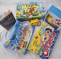 Lot overview showing all boxed games and kits