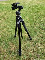 Full view showing 460MG head mounted on tripod for scale