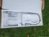 Entire boxed faucet with foam insert