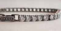 Close-up of clasp and stones
