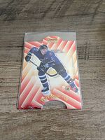 Front view of Peter Bondra Season's Best card in sleeve