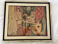 Framed reproduction print showing entire artwork and frame