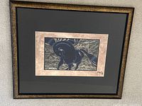 Framed limited edition print on wall showing overall appearance