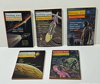 Group shot of all five magazines front covers