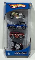 Front view of sealed Hot Wheels 4-Car Pack