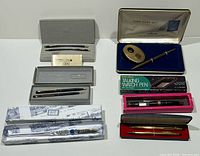 Overview of all boxed writing instruments and sets