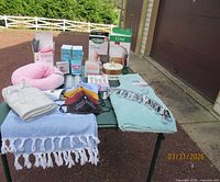 Full lot overview on table outdoors