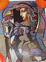 Full view of the signed limited edition silkscreen print