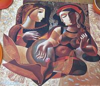 Full view of the silkscreen print showing entire artwork