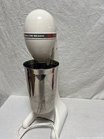 Front view of Hamilton Beach DrinkMaster 727 with stainless cup