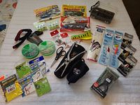 Full layout of all tackle and tools on surface