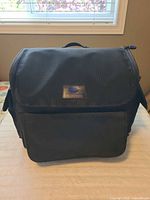 Front view of black Creative Memories tote bag