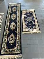Both rugs front view on floor