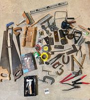 Overview of entire assortment laid out on floor