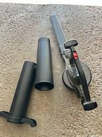 Toro Super Blower Vac body with handle and two attachment tubes