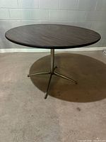 Overall view of table showing top and base