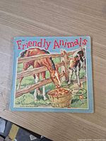Front cover of Friendly Animals showing title and publisher