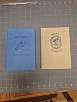 Front covers of both hardcover books on cutting mat