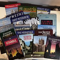 Front view showing all pocket guidebooks in lot