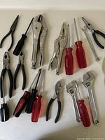 All 17 hand tools laid out for overview.