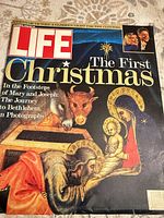 Front cover showing Life logo and ‘The First Christmas’ headline