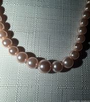 Close view of central larger beads and surface finish