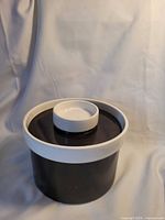 Covered casserole showing overall form and color contrast