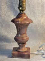 Full view of marble lamp front