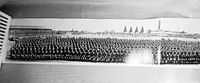 Full view of panoramic photograph showing entire regiment formation