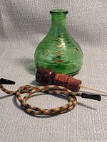 Bottle, hose, mouthpiece together