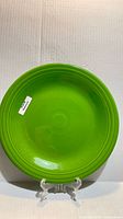 Front view of green Fiesta plate