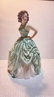 Front view of Royal Doulton "Kelly" figurine showing dress detail