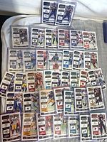 All 56 Panini Contenders Season Ticket football cards fanned out