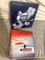 Front view of both Hockey Collection binders