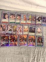 All 30 holographic One Piece cards laid out to show fronts