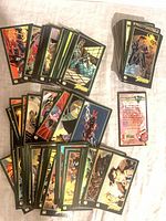 Spread view of majority of Spawn cards showing fronts