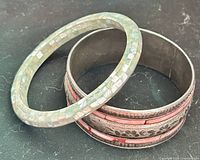 Both bangles side by side on flat surface