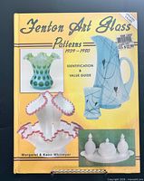 Front cover showing title, authors, images of glassware