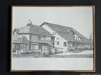 Framed Matthews House print full view